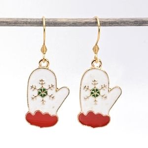 Christmas Winter Gloves Earrings